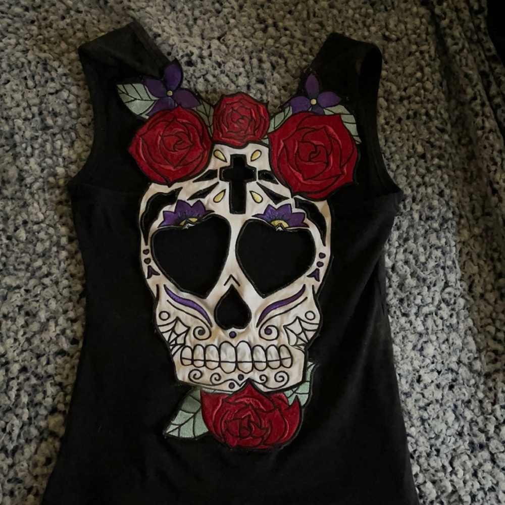 Hell Bunny tank Day of the dead